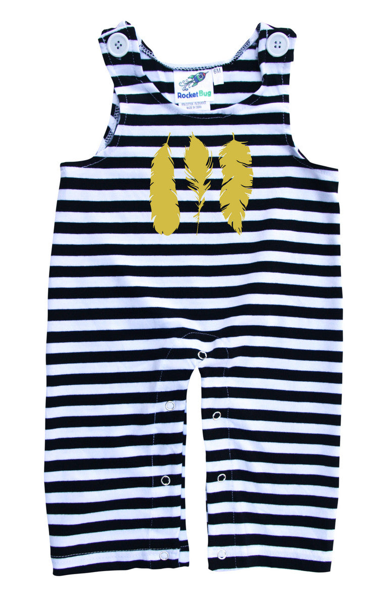 Feathers Gender Neutral Baby and Toddler Overalls