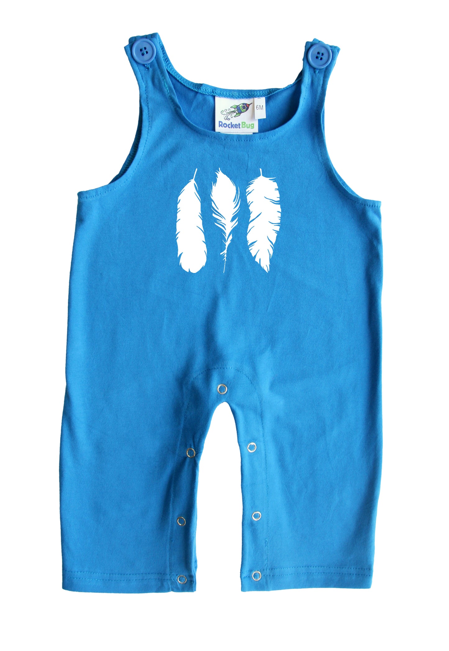 Feathers Gender Neutral Baby and Toddler Overalls