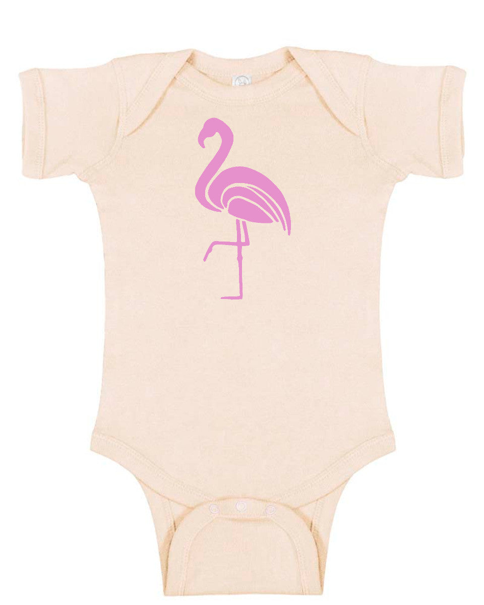 Flamingo Silhouette Baby Bodysuit