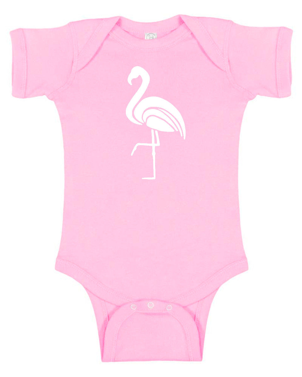 Flamingo Silhouette Baby Bodysuit
