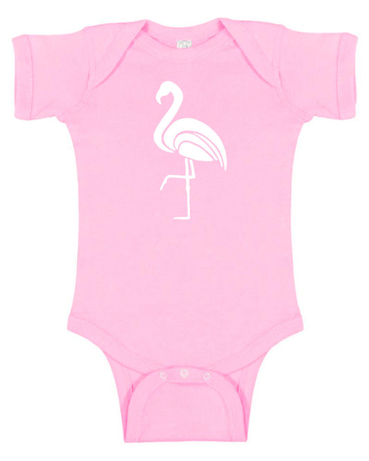 Flamingo Silhouette Baby Bodysuit