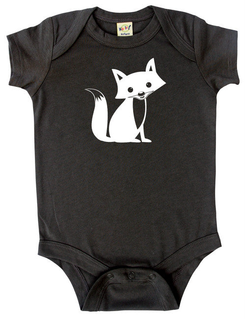 Woodland Fox Silhouette Baby Bodysuit