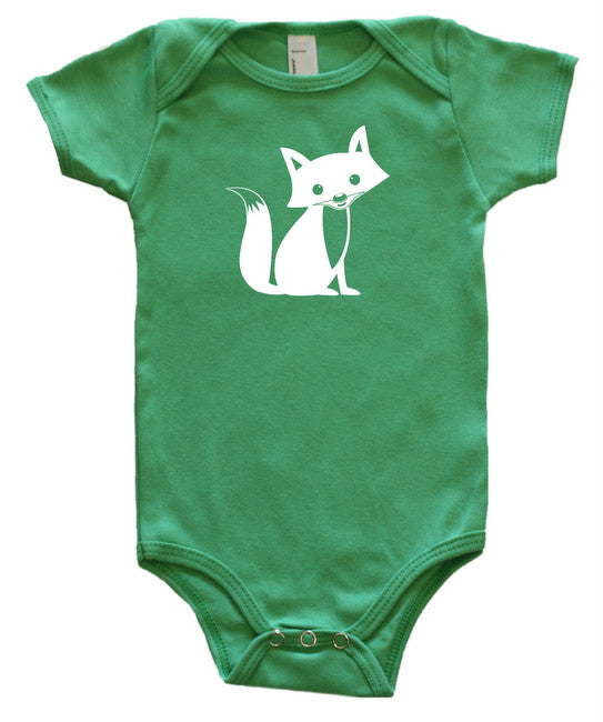 Woodland Fox Silhouette Baby Bodysuit