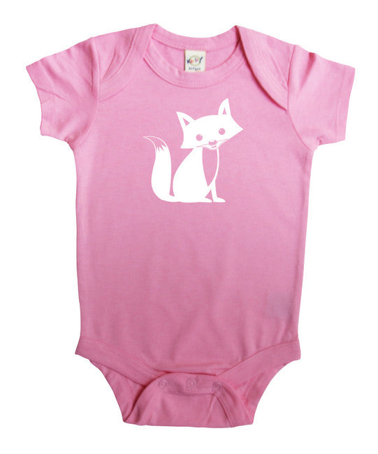 Woodland Fox Silhouette Baby Bodysuit