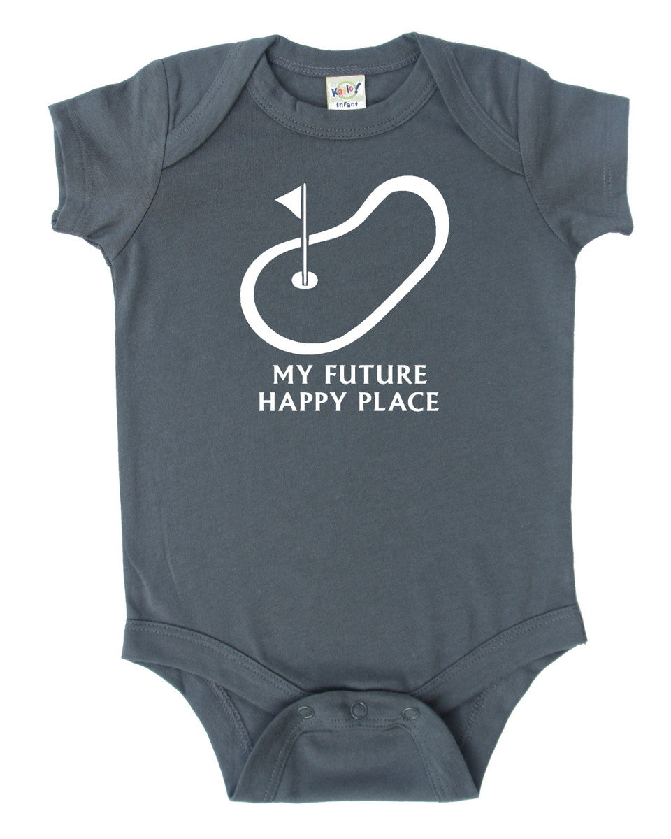 Future Happy Place Silhouette Baby Bodysuit