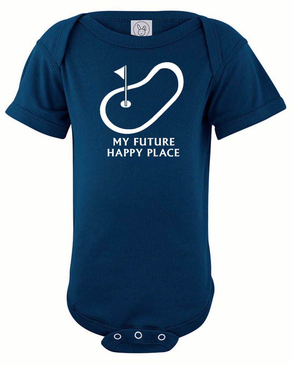 Future Happy Place Silhouette Baby Bodysuit