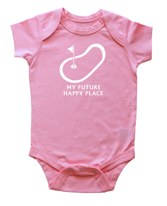 Future Happy Place Silhouette Baby Bodysuit