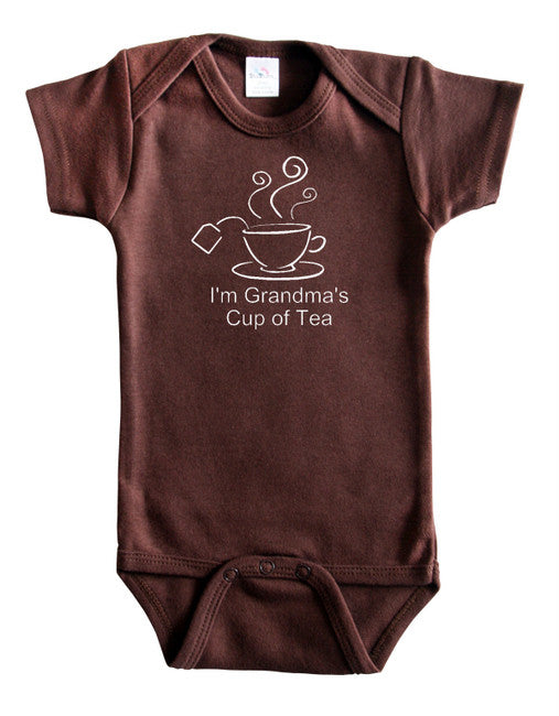 "Grandma's Cup of Tea" Baby Bodsuit