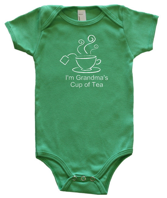 "Grandma's Cup of Tea" Baby Bodsuit