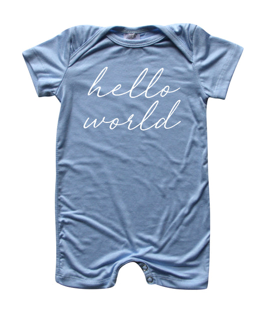 Hello World Silky Baby Romper Shorts for Boys and Girls