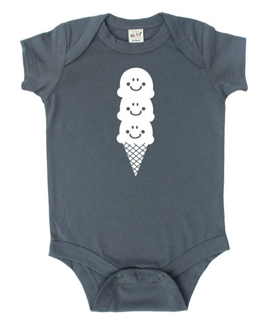 Ice Cream Silhouette Baby Bodysuit