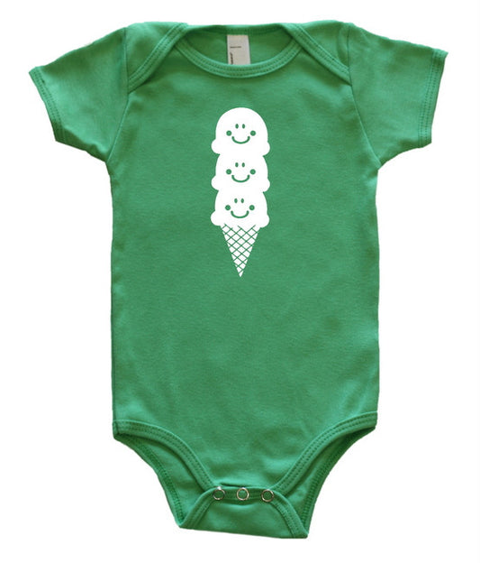 Ice Cream Silhouette Baby Bodysuit