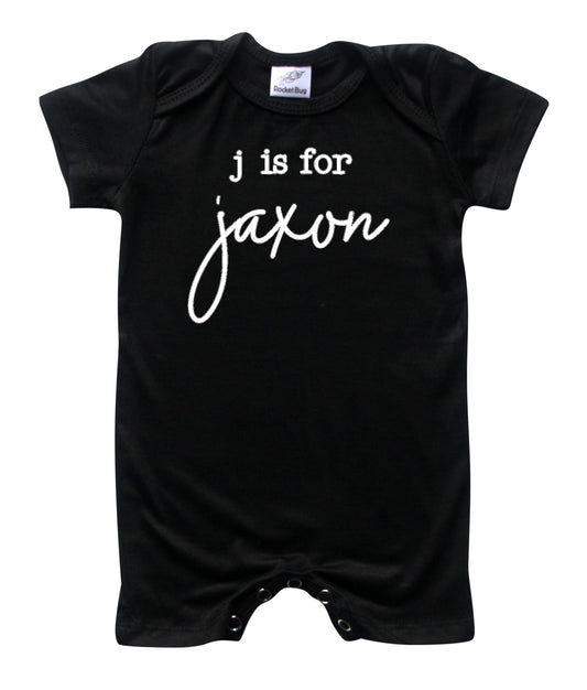 Initial Personalized Name Silky Baby Romper Shorts for Boys and Girls