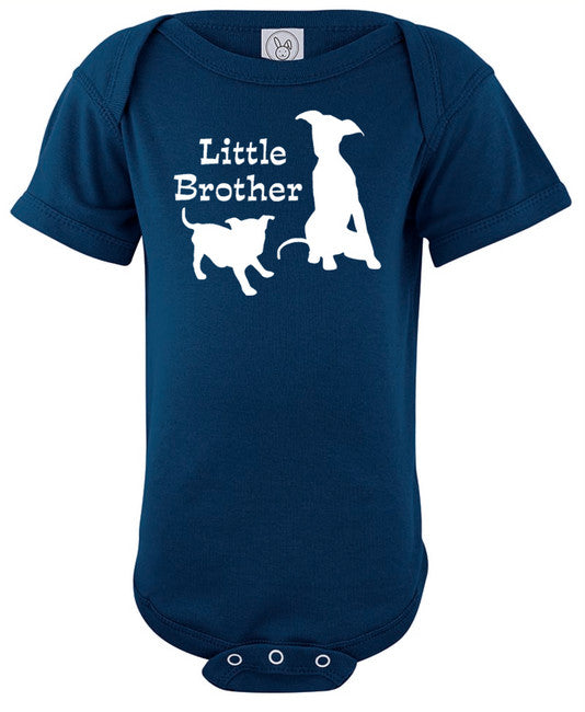 Little Brother Dog Baby Bodysuit