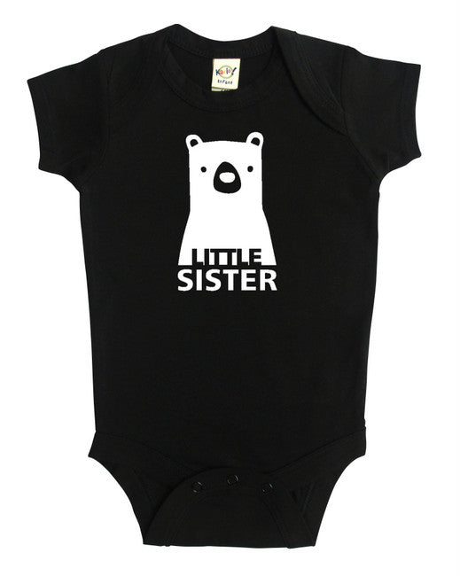 Little Sister Bear Baby Bodysuit