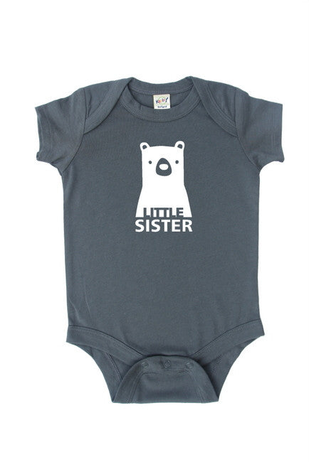 Little Sister Bear Baby Bodysuit