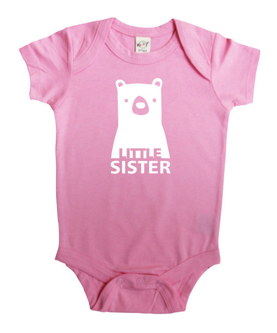 Little Sister Bear Baby Bodysuit