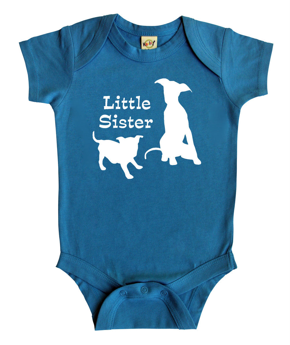 Little Sister Dog Baby Bodysuit