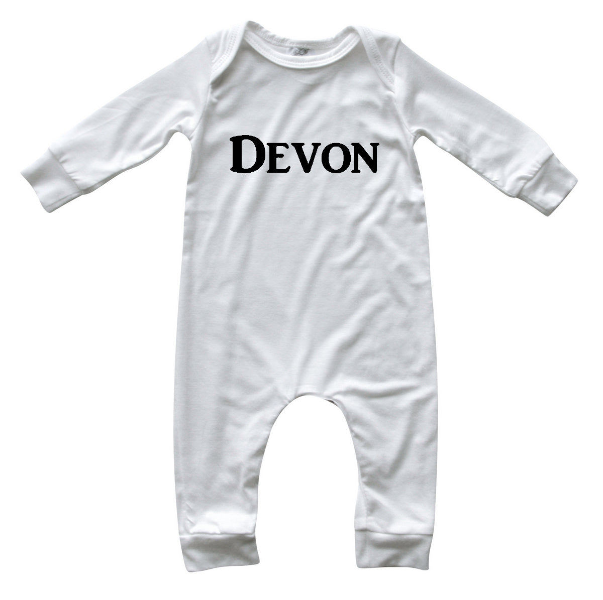 Personalized Silky Long Sleeve Baby Romper for Boys and Girls