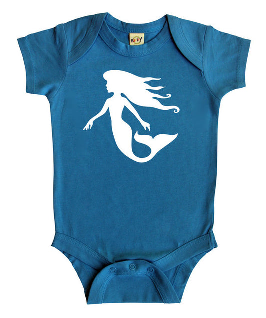 Mermaid Silhouette Baby Bodysuit