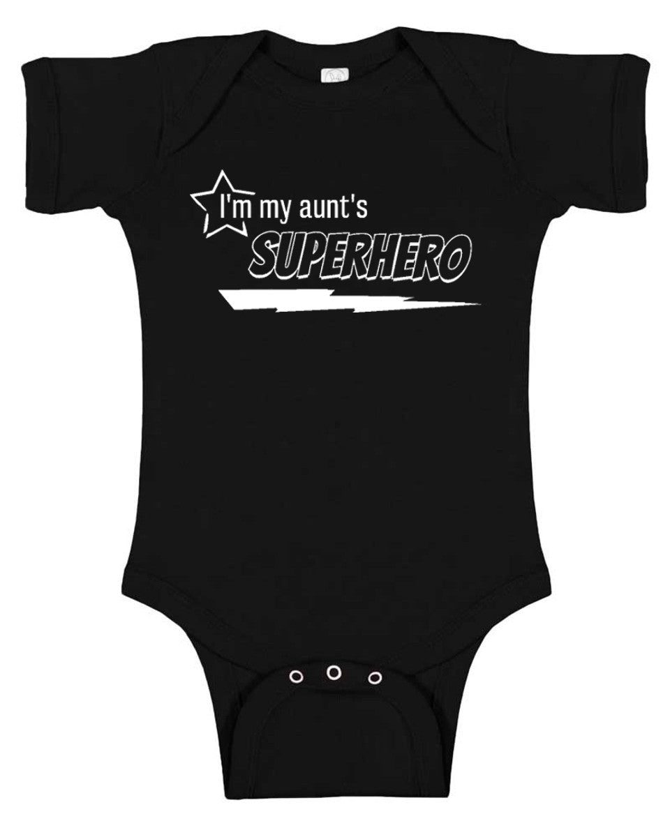 I'm My Aunt's Superhero Baby Bodysuit