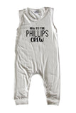 New to the Crew Personalized Custom Silky Sleeveless Baby Romper for Boys and Girls-Gender Neutral