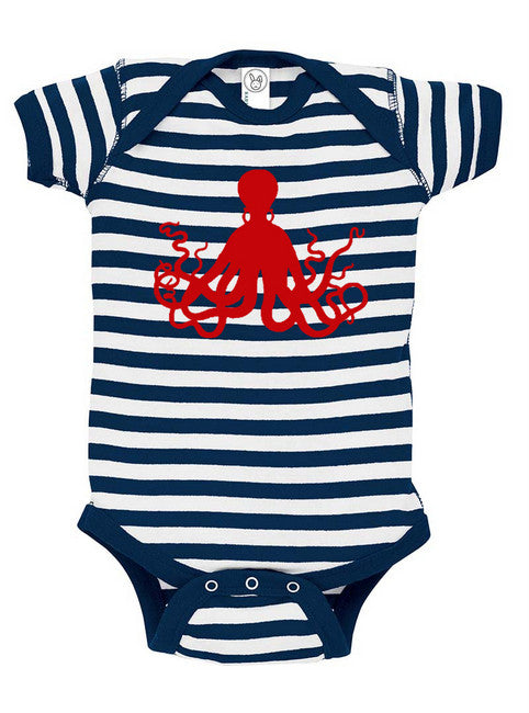 Octopus Silhouette Baby Bodysuit