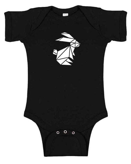 Origami Bunny Baby Bodysuit