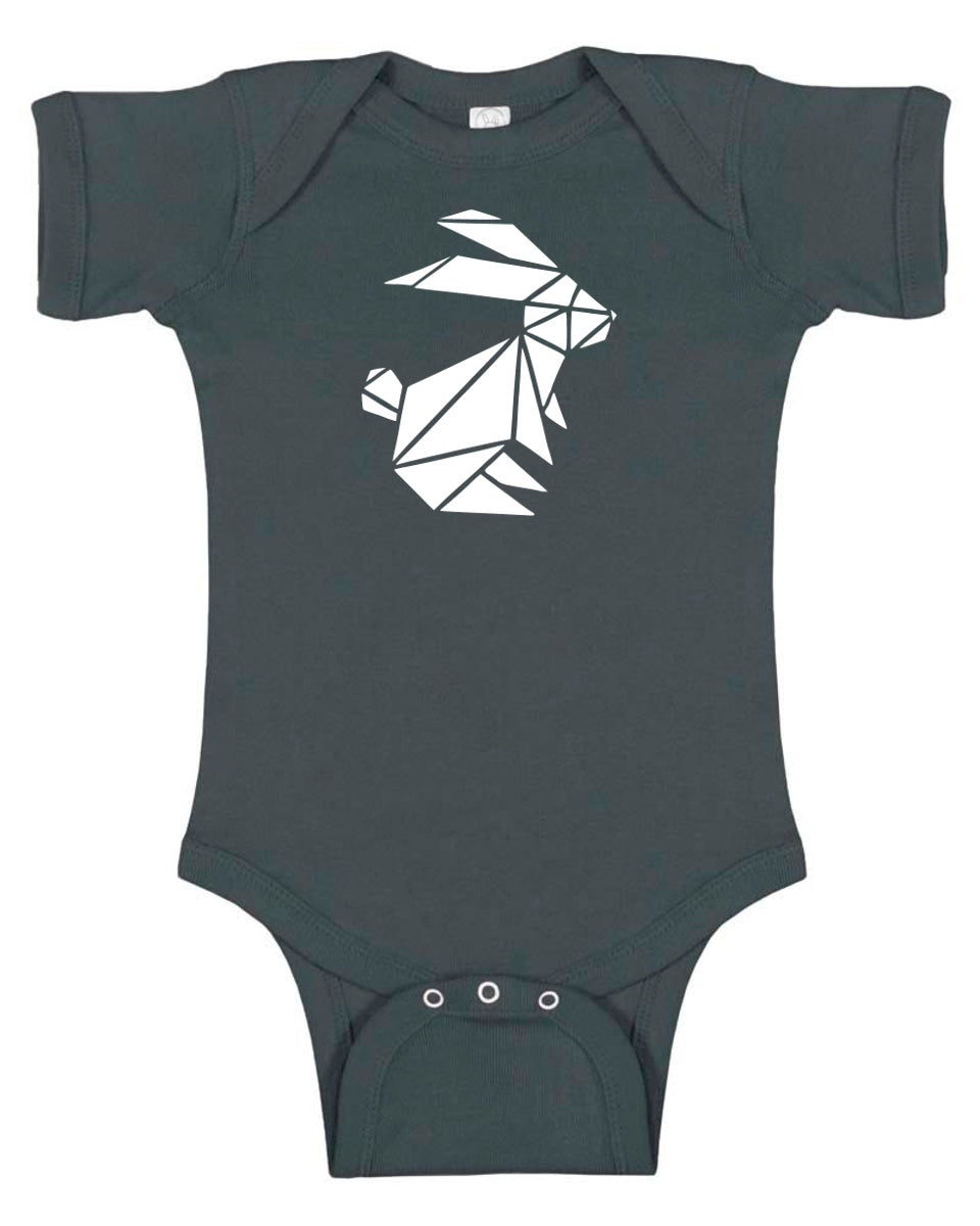 Origami Bunny Baby Bodysuit