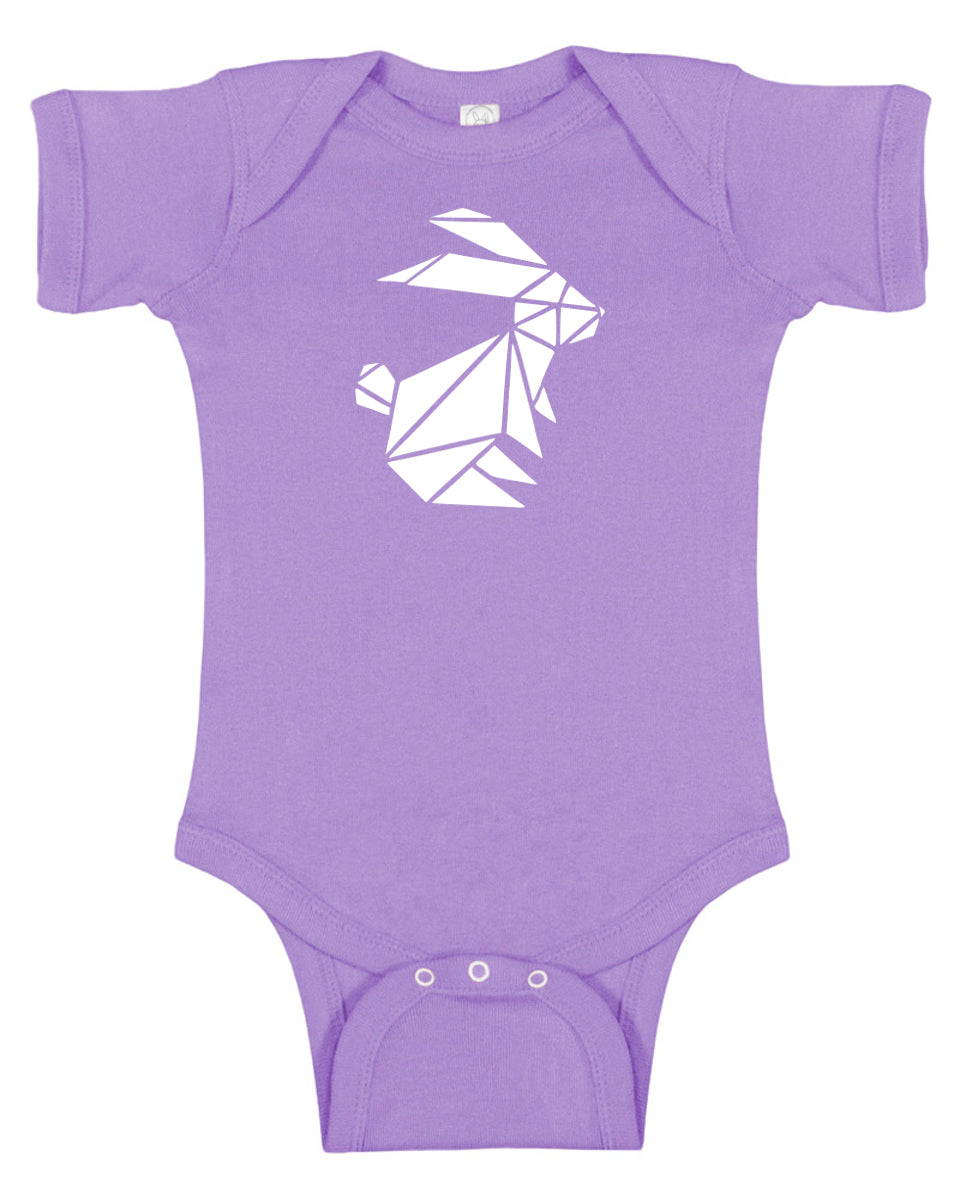 Origami Bunny Baby Bodysuit