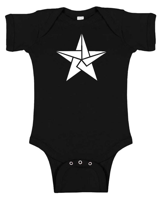 Origami Star Baby Bodysuit
