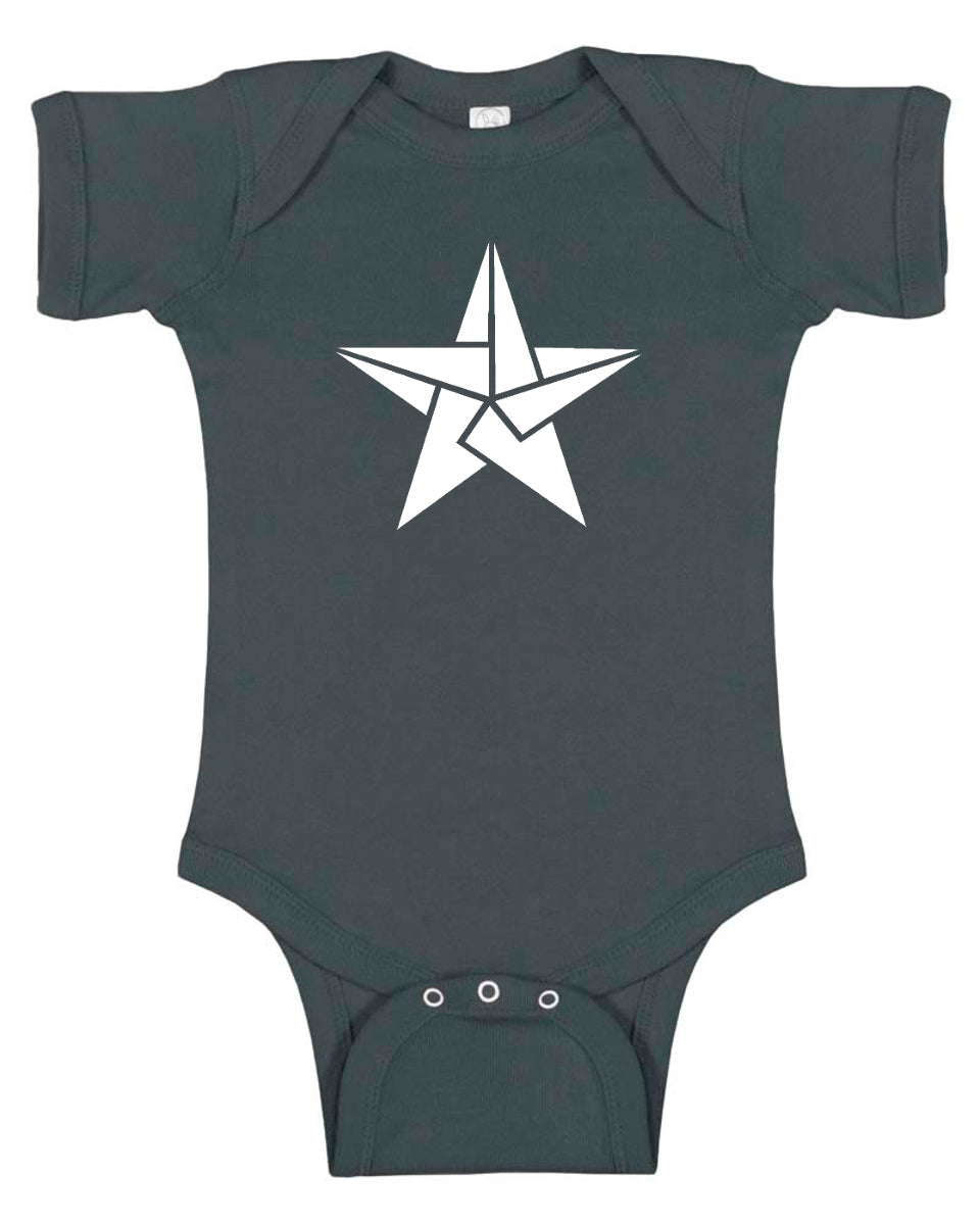 Origami Star Baby Bodysuit
