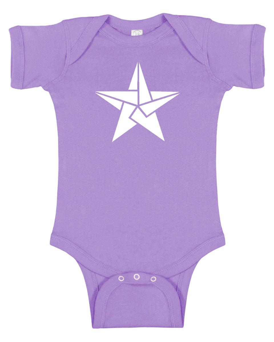 Origami Star Baby Bodysuit