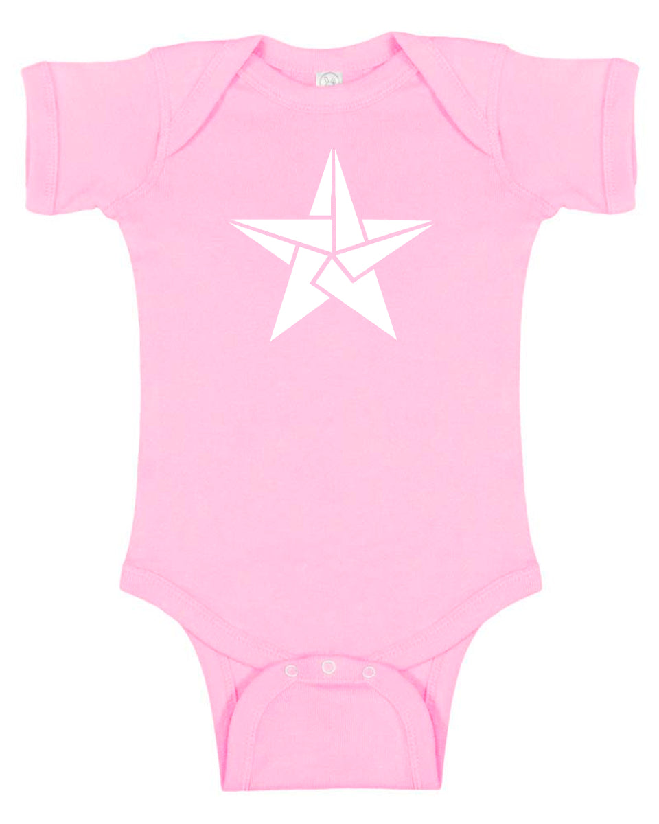 Origami Star Baby Bodysuit