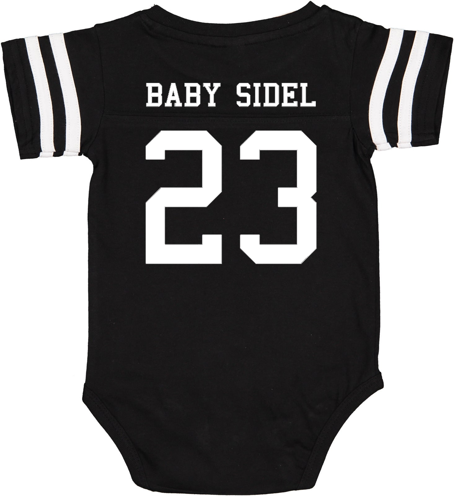 Custom Football Team Jersey Baby Bodysuit Personalized with Name and Number (Front & Back)