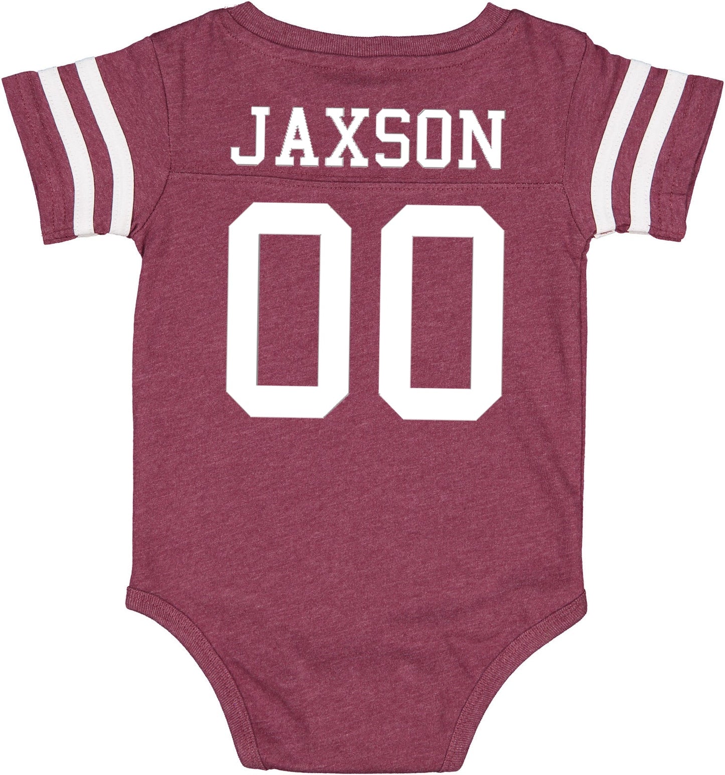 Custom Football Team Jersey Baby Bodysuit Personalized with Name and Number (Front & Back)