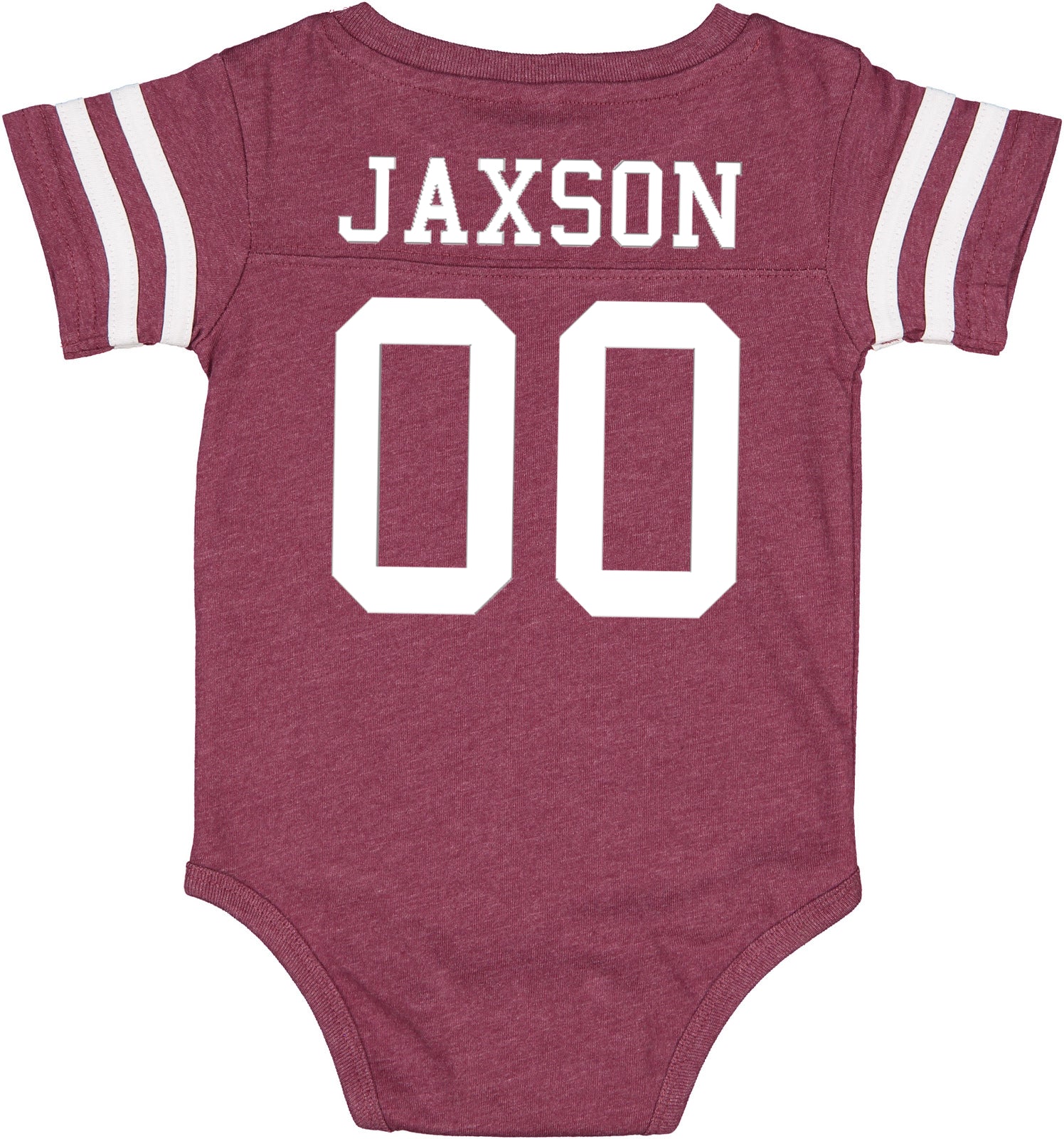 Custom Football Team Jersey Baby Bodysuit Personalized with Name and Number (Front & Back)