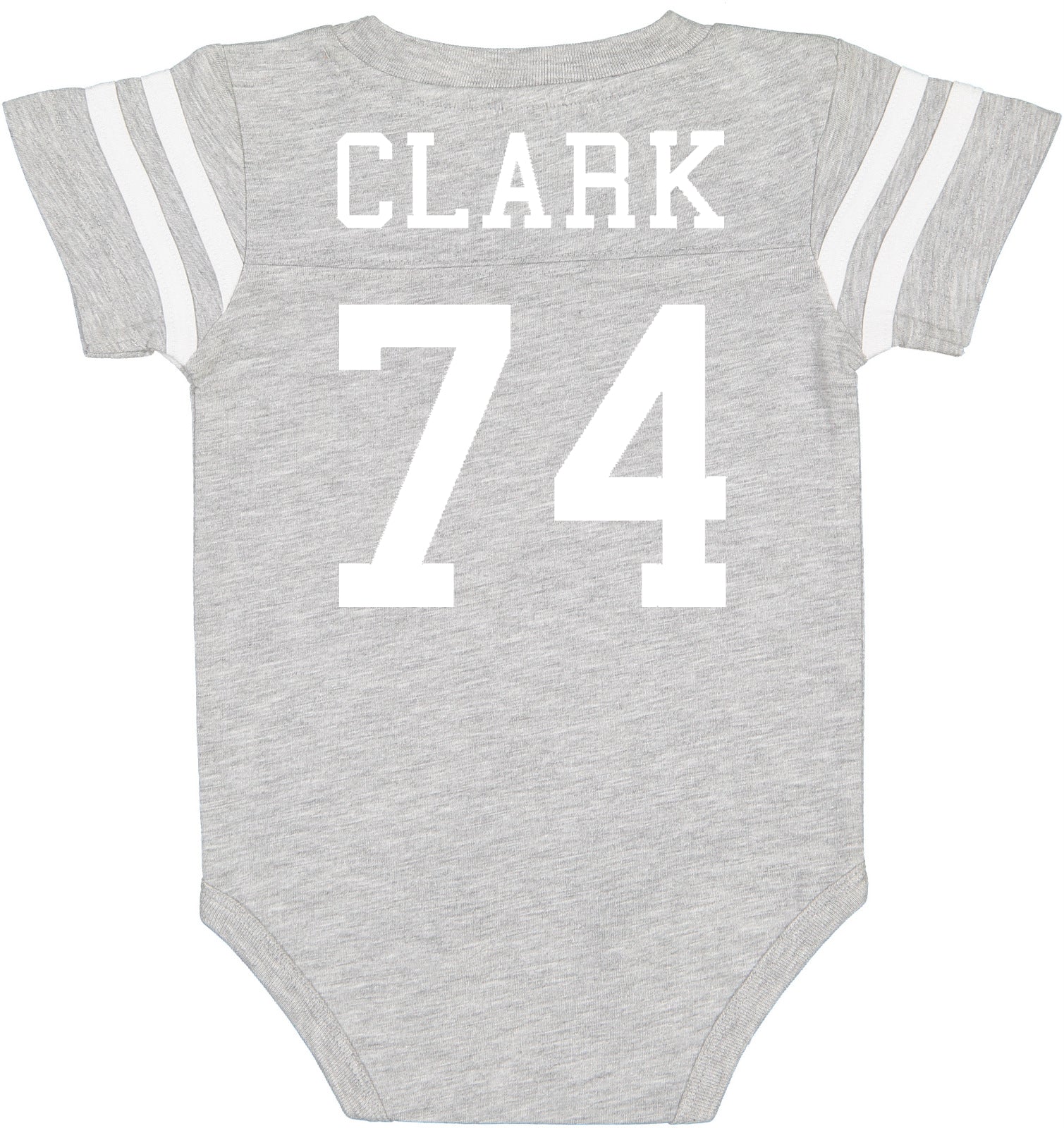 Custom Football Team Jersey Baby Bodysuit Personalized with Name and Number (Front & Back)