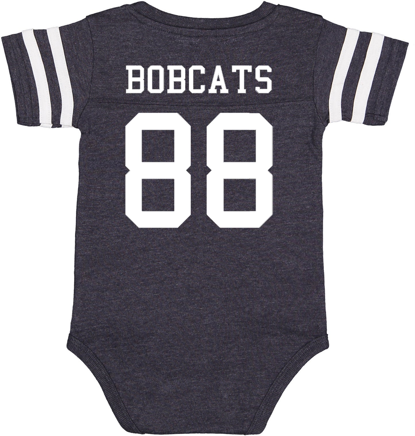 Custom Football Jersey Baby Bodysuit Personalized with Name and Number (Front & Back) Vintage Navy
