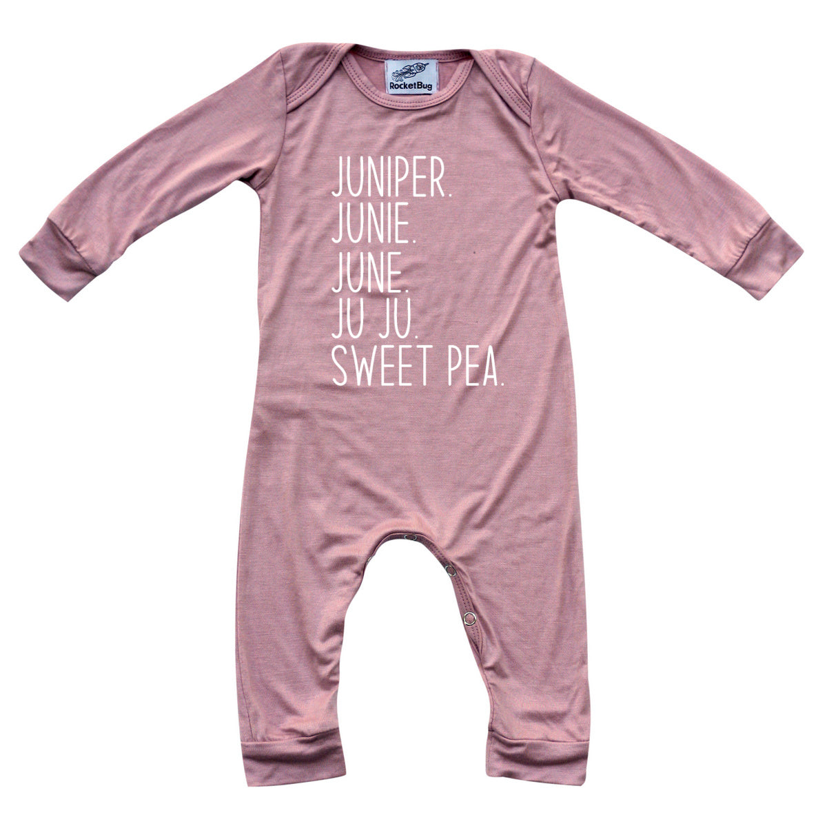 Personalized Nickname Custom Silky Long Sleeve Baby Romper