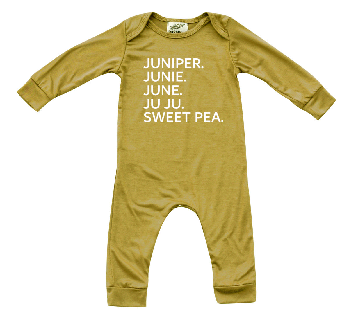 Personalized Nickname Custom Silky Long Sleeve Baby Romper