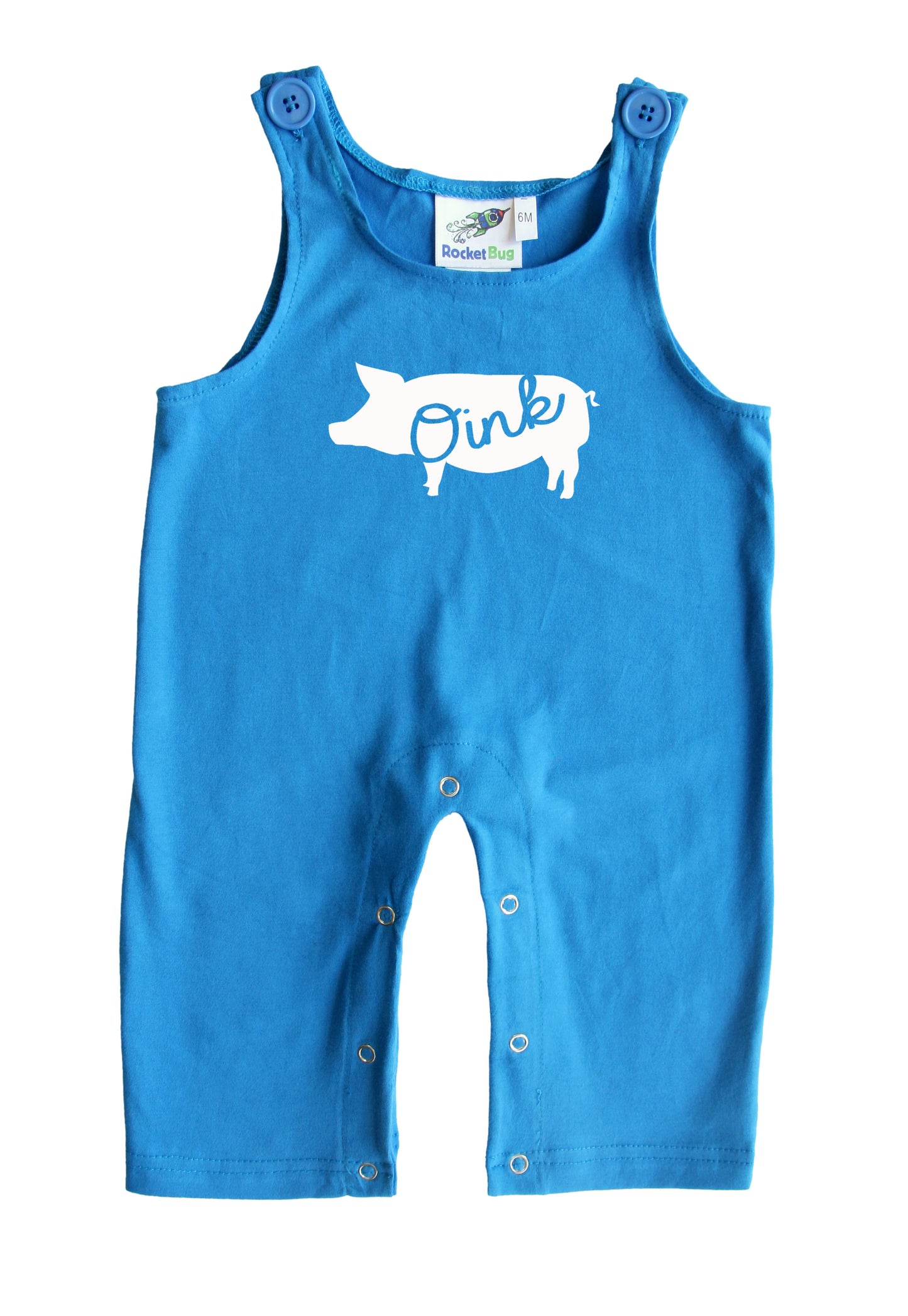 Pig Gender Neutral Baby and Toddler Overalls