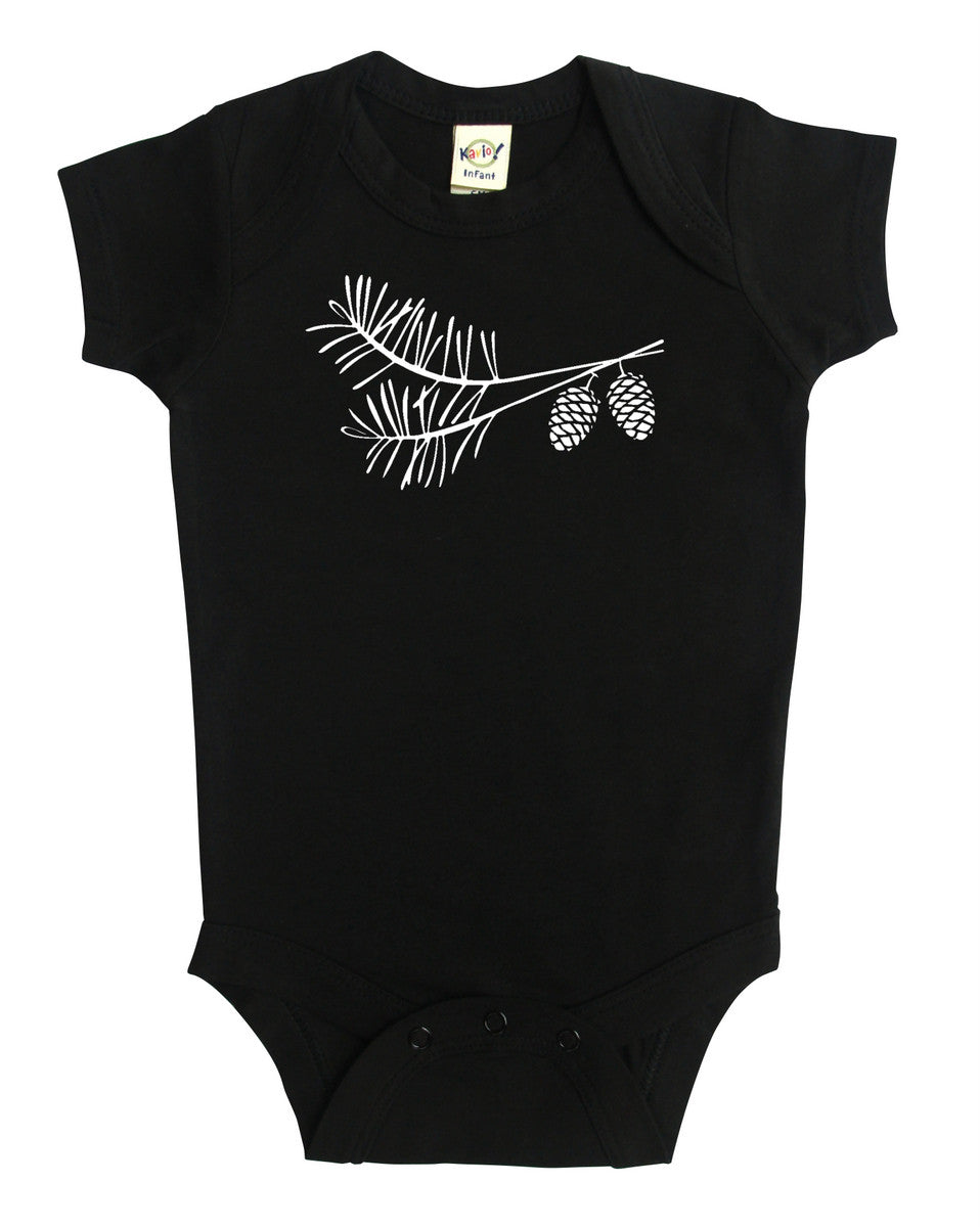 Woodland Pinecones Baby Bodysuit