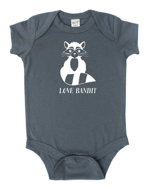 Raccoon Love Bandit Baby Bodysuit