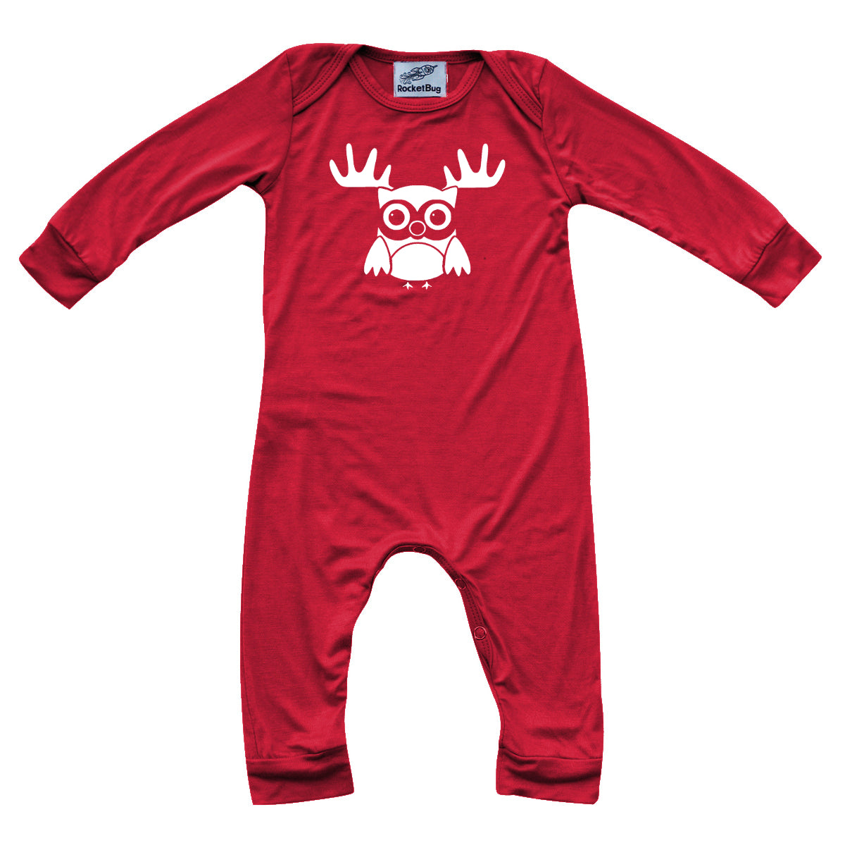 Holiday- Red Christmas Long Sleeve Baby Jumpsuit Romper