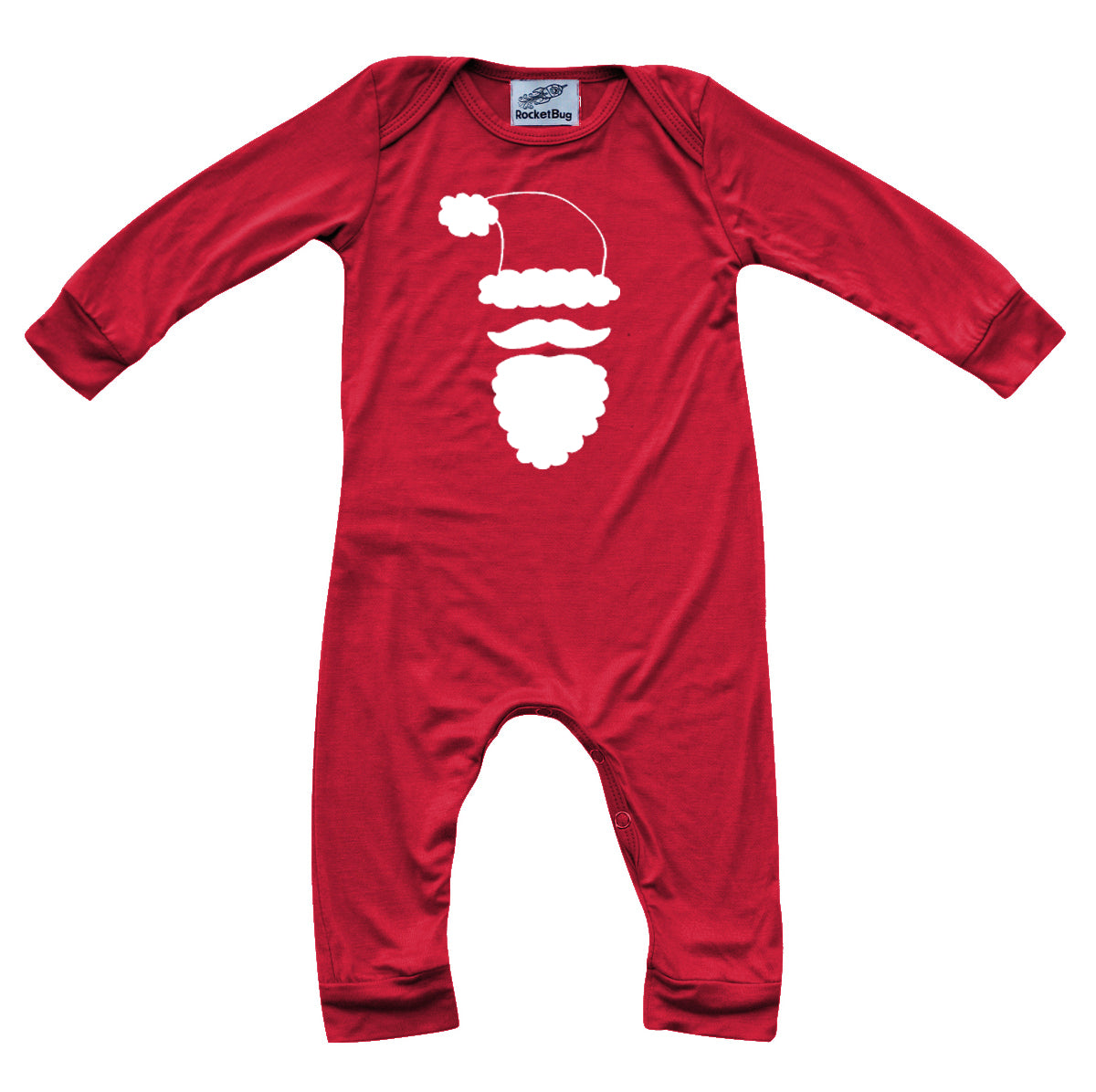 Holiday- Red Christmas Long Sleeve Baby Jumpsuit Romper