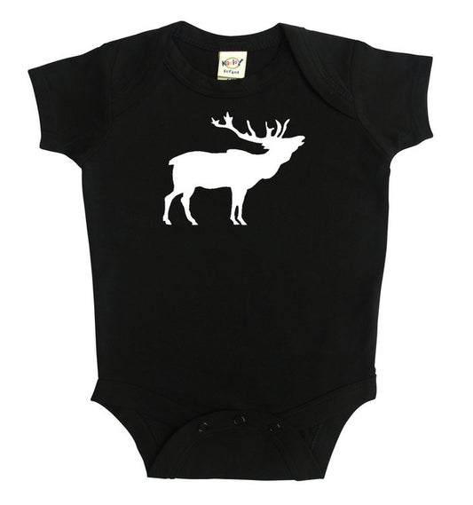 Elk Silhouette Baby Bodysuit