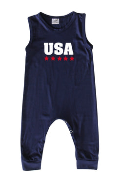 USA Silky Sleeveless Baby Romper for Boys and Girls