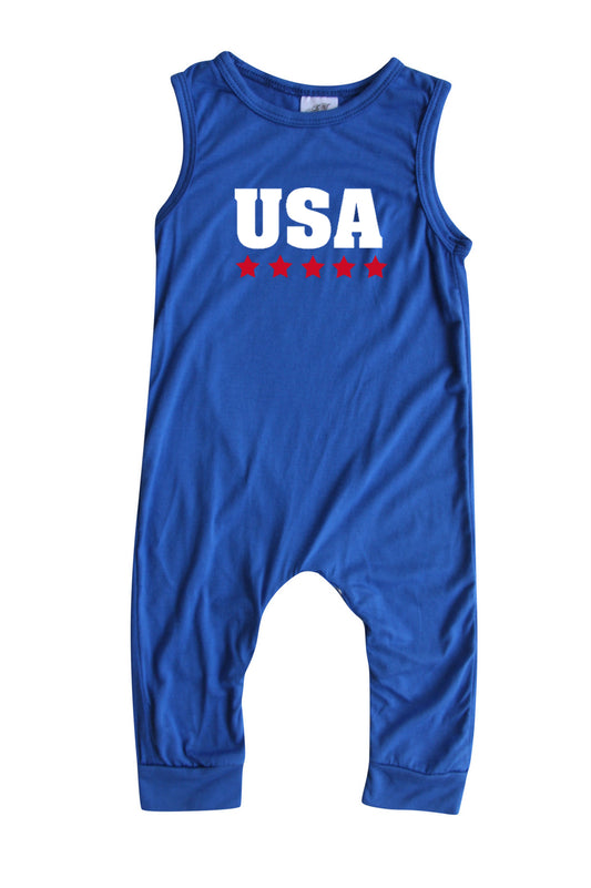 USA Silky Sleeveless Baby Romper for Boys and Girls