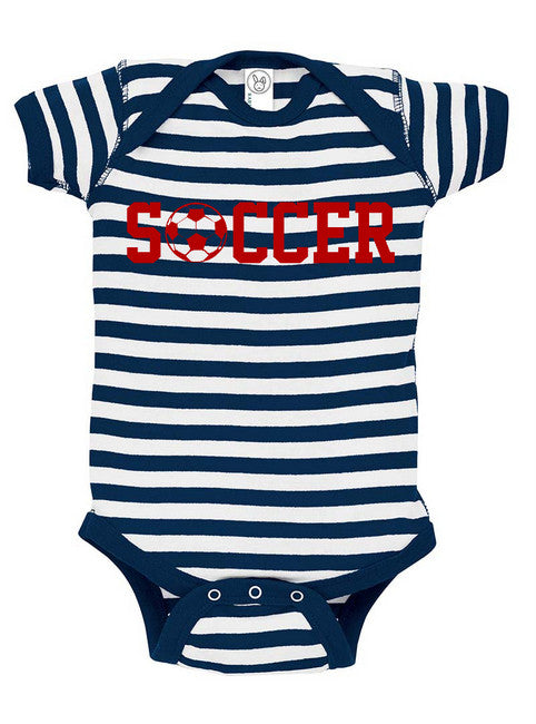 Patriotic Soccer Baby Bodysuit